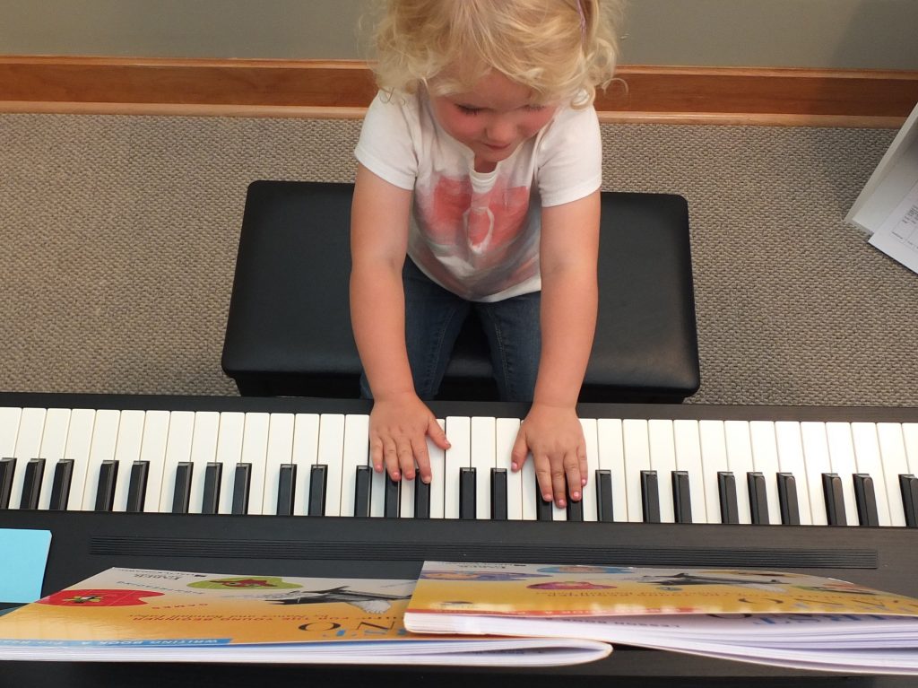 Olivia at piano